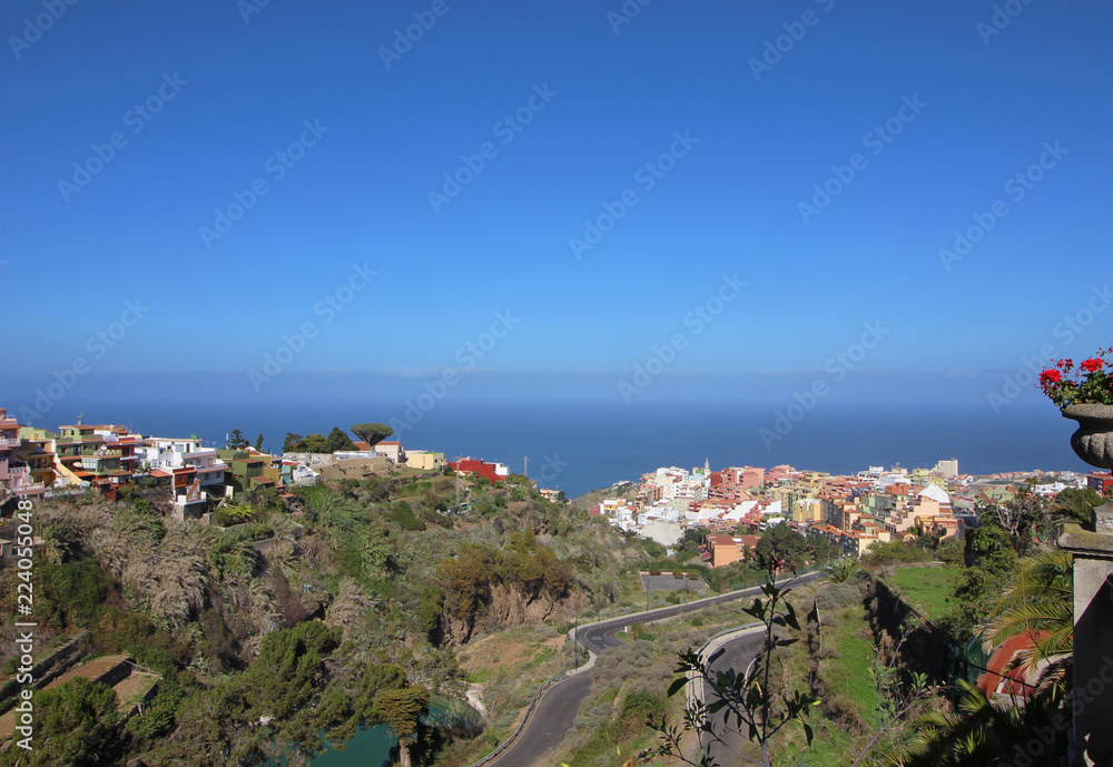 Vista aérea de Los Realejos, Tenerife, España