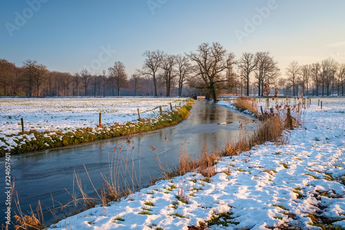 Winter, Dutch, Twente, Overijssel, Netherlands, January, sunset, dawn, path, weather, forest, landscape, farm, nature, field, meadow, rural, land, countryside, agriculture, grass, green, country, natu