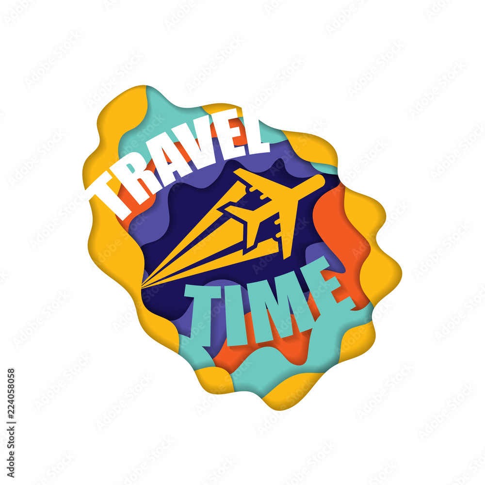 Cut paper travel wallpaper Cut paper travel wallpaper