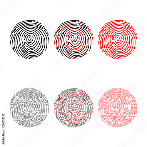 Fingerprint buttons set