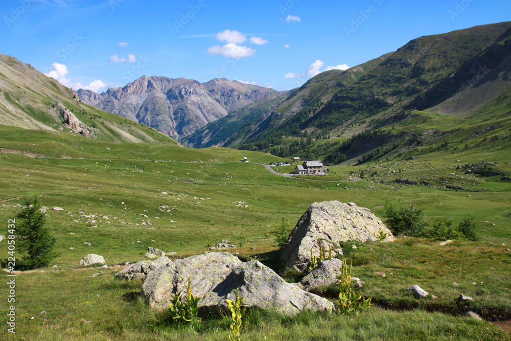Mountain shelter, Col de la Cayolle, Maritime Alps, France