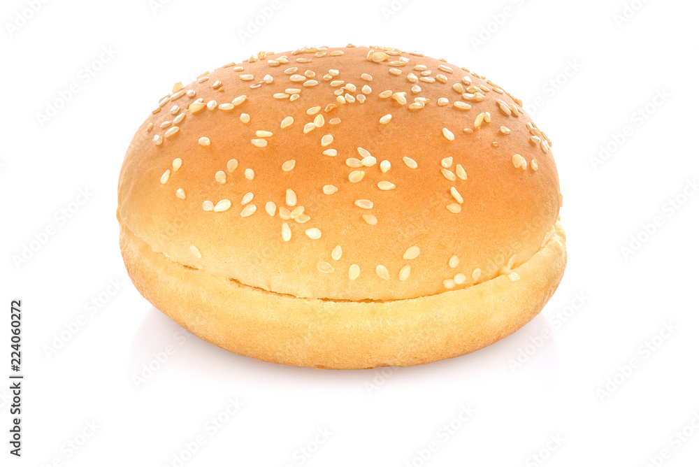Hamburger bun isolated