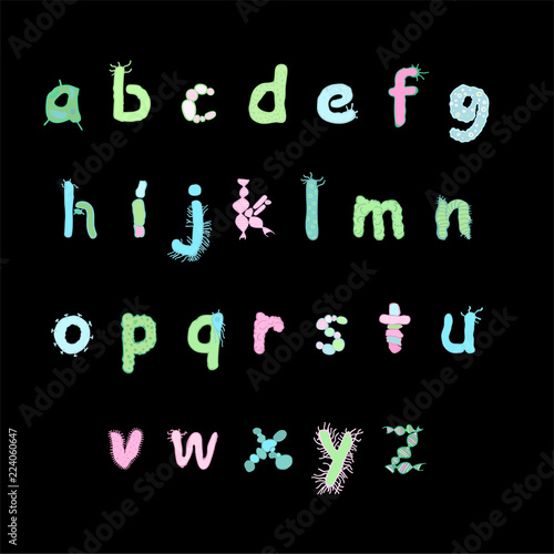 Colourful Biology Font