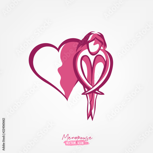 Menopause vector icon