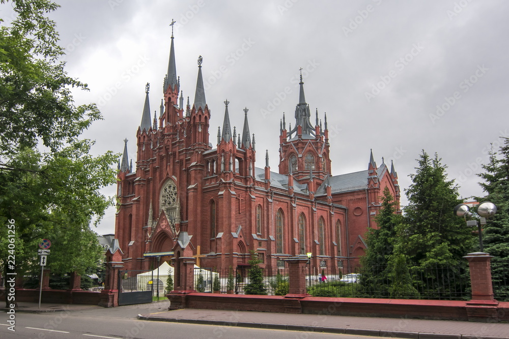Gothic cathedral of the Immaculate Conception of the Holy Virgin Mary, Moscow, Russia
