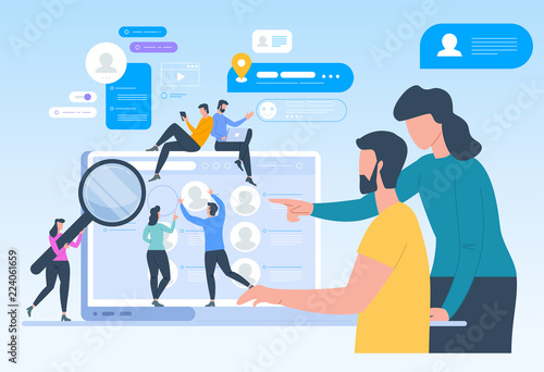 Job search. Recruitment. Head Hunting in social network