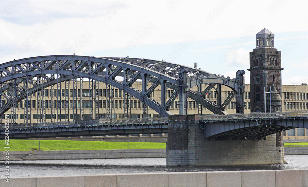 Fototapeta premium Bolsheokhtinsky bridge.