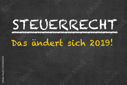 Steuerrecht-Das ändert sich 2019!