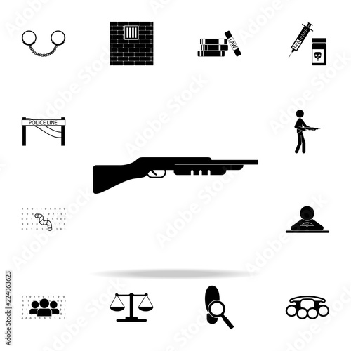 shotgun icon. Crime icons universal set for web and mobile
