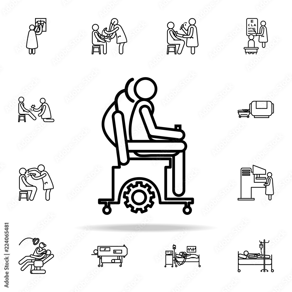 wheelchair icon. Hospital icons universal set for web and mobile wheelchair icon. Hospital icons universal set for web and mobile