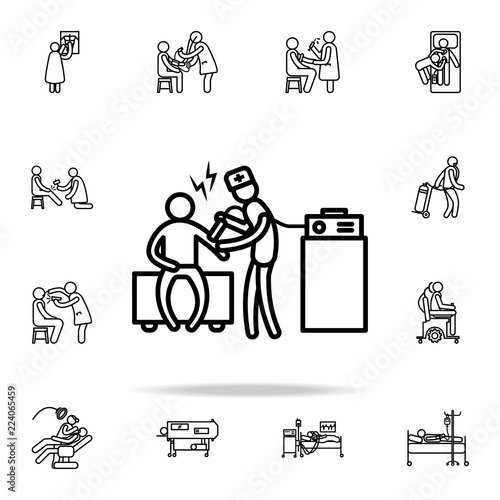 carbon therapy icon. Hospital icons universal set for web and mobile