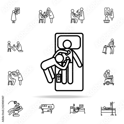 hospital electroshock icon. Hospital icons universal set for web and mobile