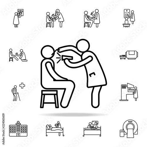 otolaryngologist icon. Hospital icons universal set for web and mobile