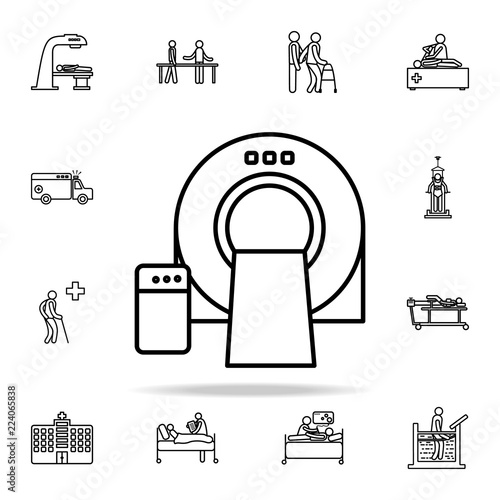 tomography machines icon. Hospital icons universal set for web and mobile