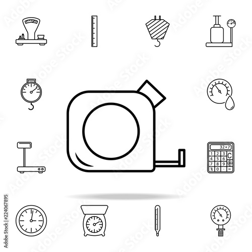 tape measure icon. Measuring Instruments icons universal set for web and mobile