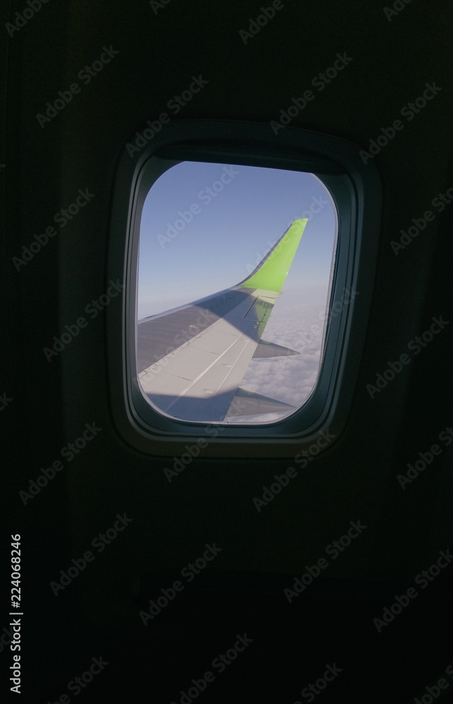 Aiplane Aircraft windows view on the wing aircraft, airlines , aviation skyline transportation Aiplane Aircraft windows view on the wing aircraft, airlines , aviation skyline transportation