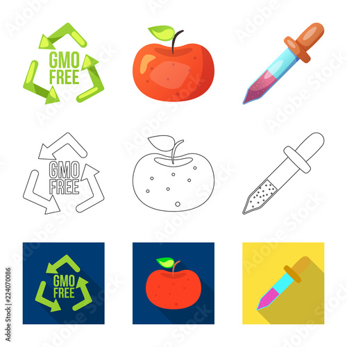 Vector illustration of  and  sign. Collection of  and  stock symbol for web.