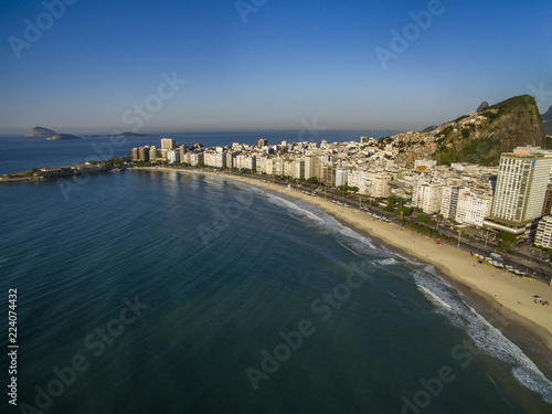 The most famous beach in the world. Copacabana beach. Rio de Janeiro city. Brazil South America.  © Ranimiro