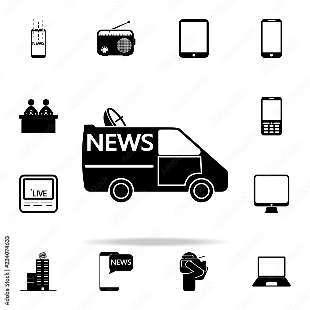 news reporters machine icon. Media icons universal set for web and mobile news reporters machine icon. Media icons universal set for web and mobile