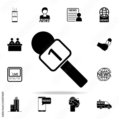 leader microphone icon. Media icons universal set for web and mobile