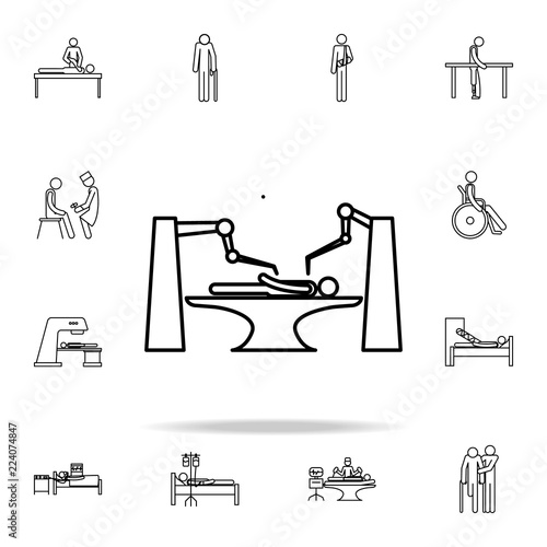 robotics in medicine icon. medicine icons universal set for web and mobile