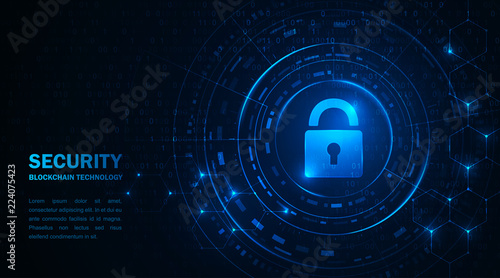 Cryptocurrency and new virtual money concept. Blockchain technology cryptocurrency. Blue bstract background, web banner. Digital internet technology, information security. Binary code, cryptography