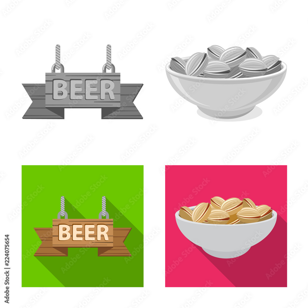 Isolated object of pub and bar symbol. Set of pub and interior stock vector illustration. Isolated object of pub and bar symbol. Set of pub and interior stock vector illustration.