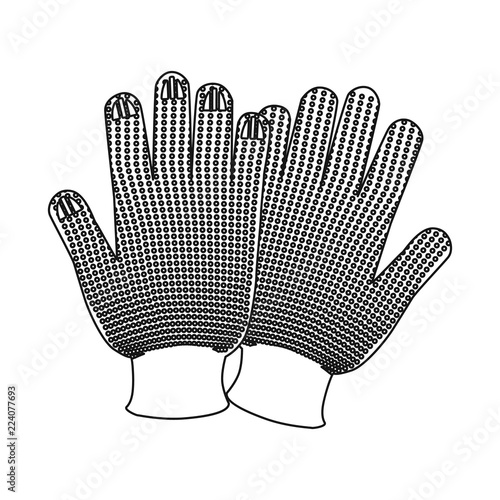 Isolated object of glove and winter sign. Collection of glove and equipment vector icon for stock.
