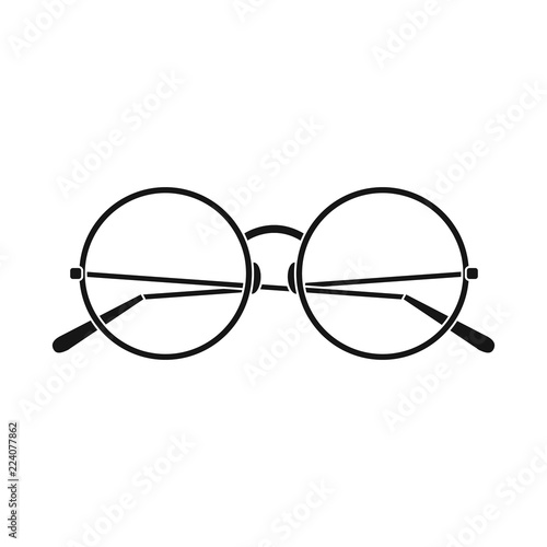 Vector illustration of glasses and sunglasses icon. Set of glasses and accessory stock vector illustration.