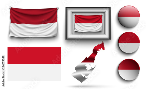 Free Download set of monaco flags collection isolated - GFXLoad