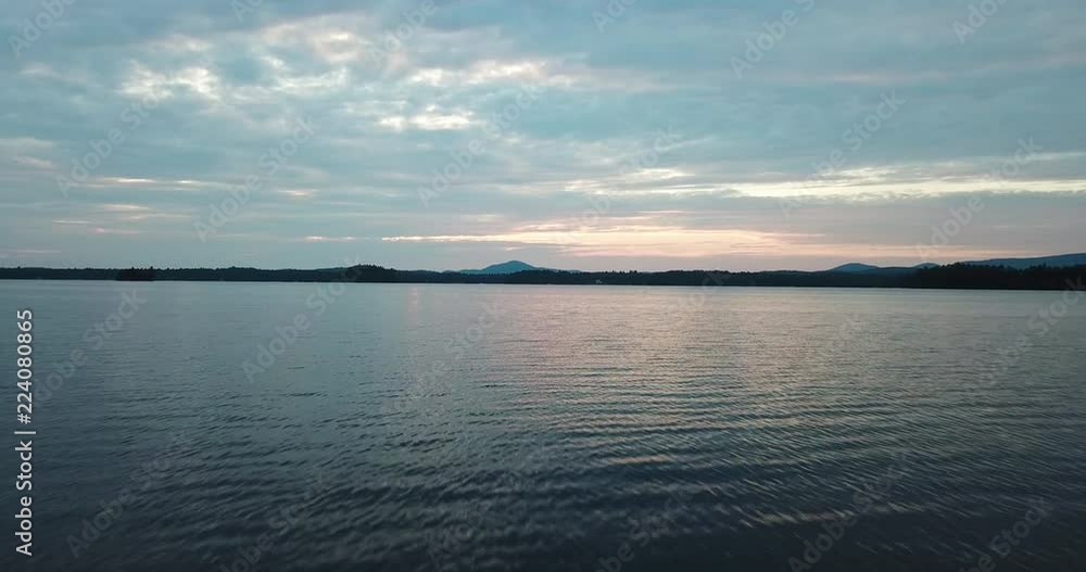 Cinematic Stunning Lake Sunset Aerial Cinematic Stunning Lake Sunset Aerial