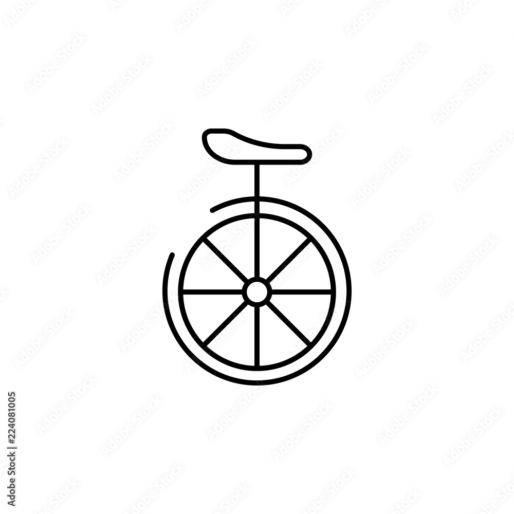 a bike icon. Element of transportation icon for mobile concept and web apps. Thin line a bike icon can be used for web and mobile