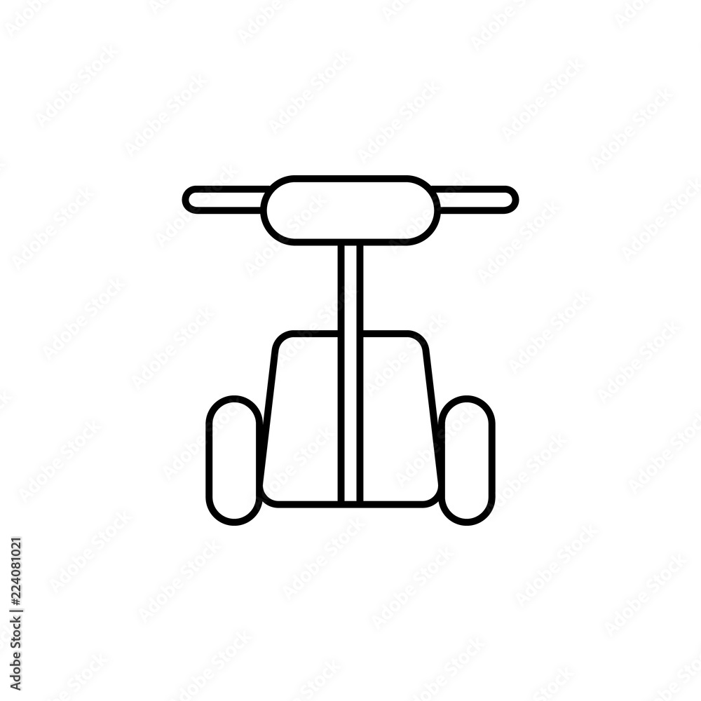 Kick scooter icon. Element of transportation icon for mobile concept and web apps. Thin line Kick scooter icon can be used for web and mobile Kick scooter icon. Element of transportation icon for mobile concept and web apps. Thin line Kick scooter icon can be used for web and mobile