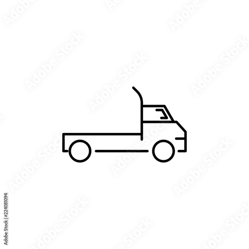 truck icon. Element of transportation icon for mobile concept and web apps. Thin line truck icon can be used for web and mobile