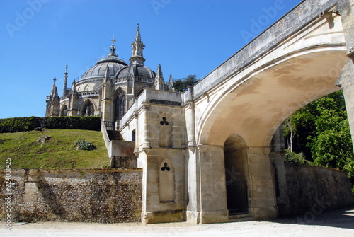 Ville de Dreux, entrée du Domaine de la Chapelle Royale Saint-Louis, Normandie, France photo