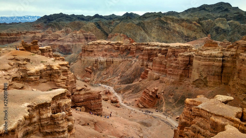 carapace canyon with mountains 