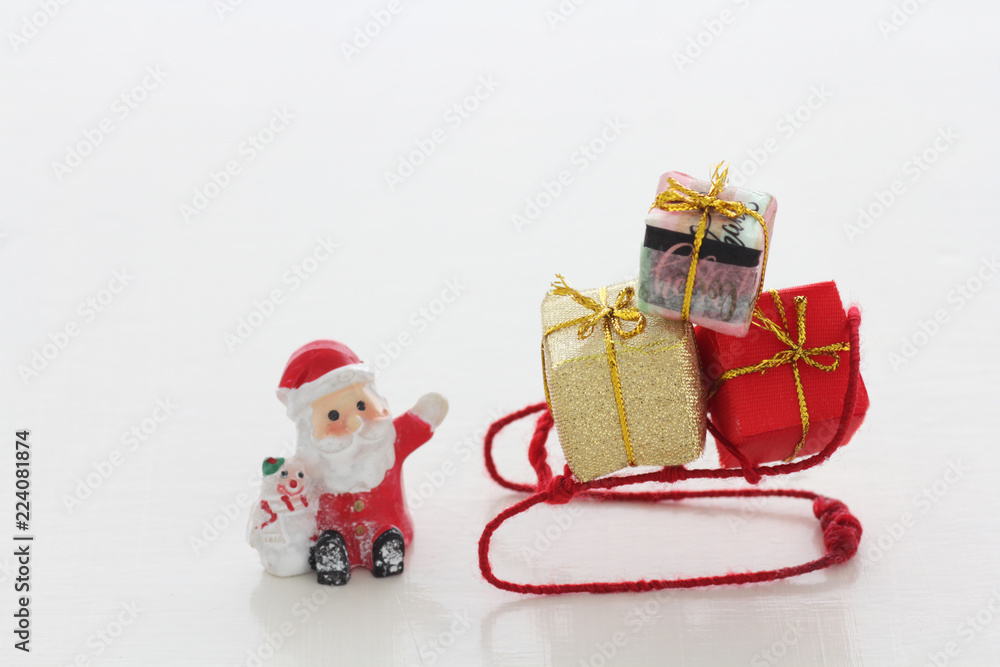 Fototapeta premium クリスマス雑貨 サンタクロース
