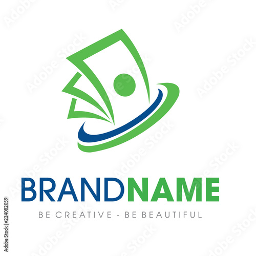 Money and Billing Solutions Logo Design Inspiration Vector