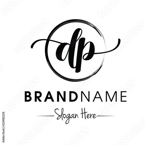 Monogram / Initial dp typography logo design inspiration vector
