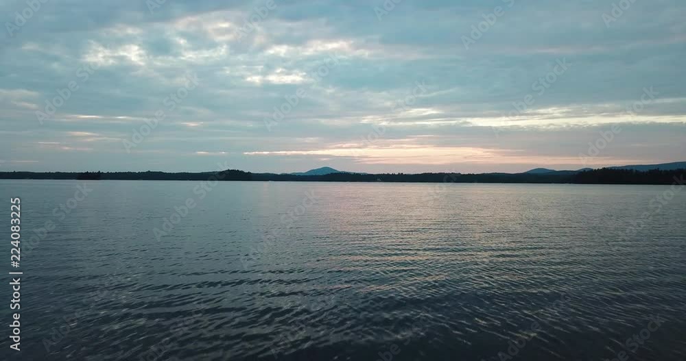 Cinematic Pensive Introspection Aerial over Water Cinematic Pensive Introspection Aerial over Water