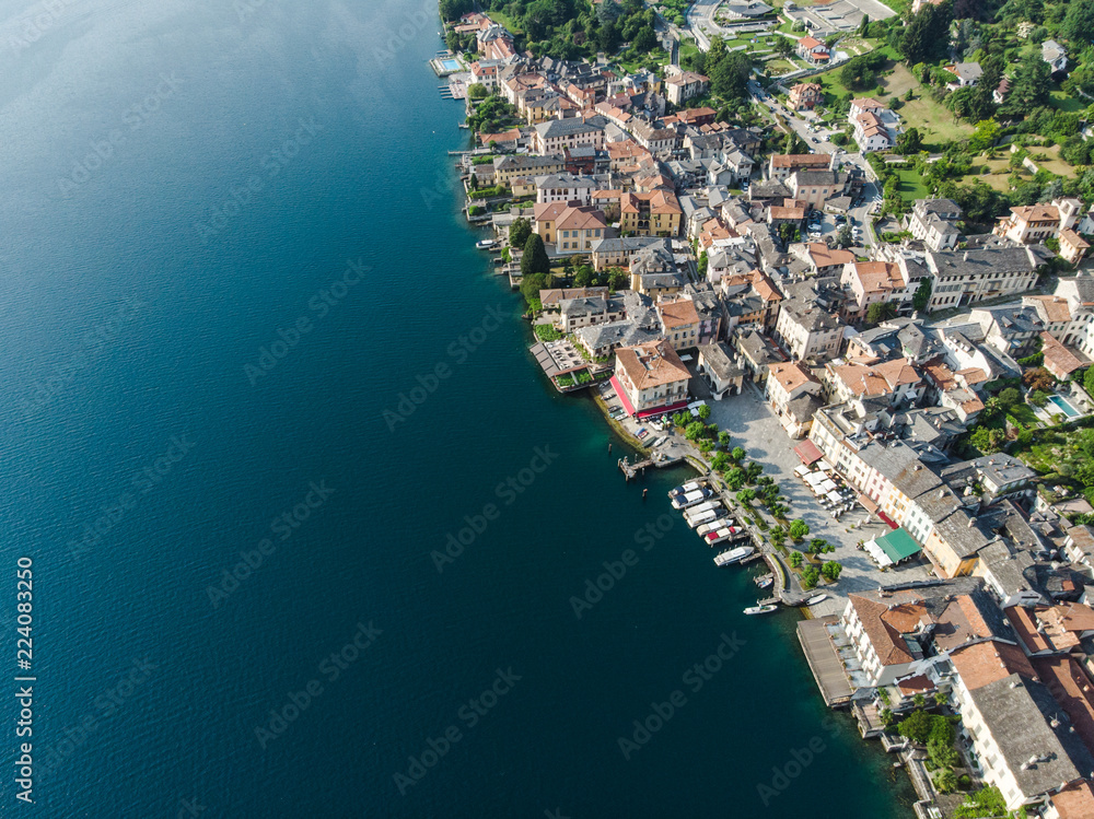 Lake Orta in Italy / Lago d'Orta by drone
