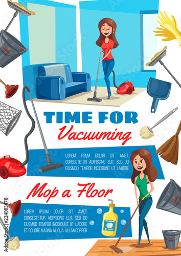 Housework or household chores and tools