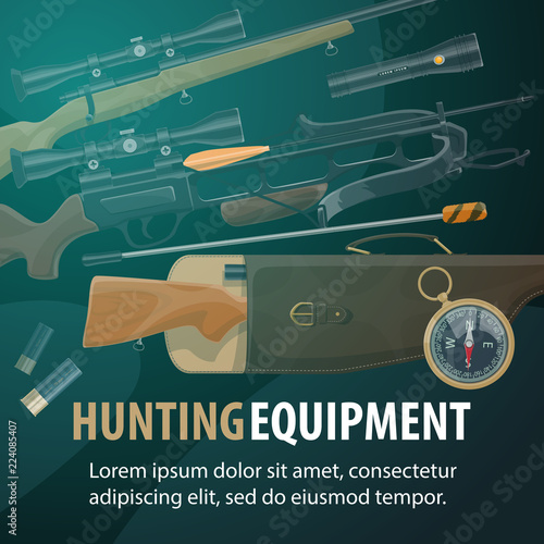 Hunting equipment, weapon and ammunition