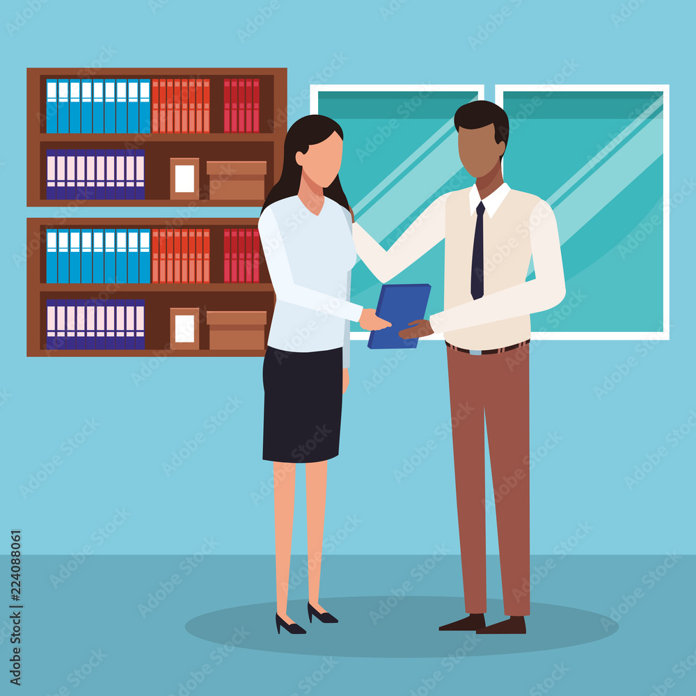 Fototapeta premium Business people at office