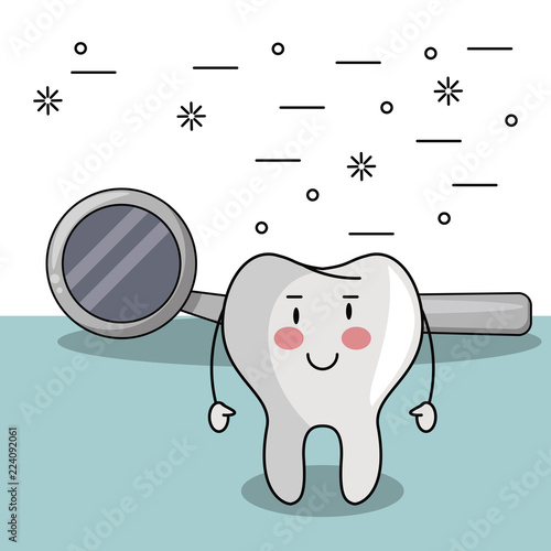 Tooth funny cartoon