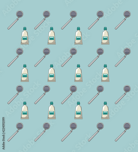 Dental pattern background