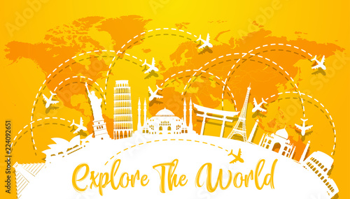 Explore the world with famous architectural landmarks
