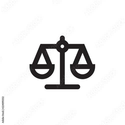 Law scale icon  Vector illustration, EPS10.