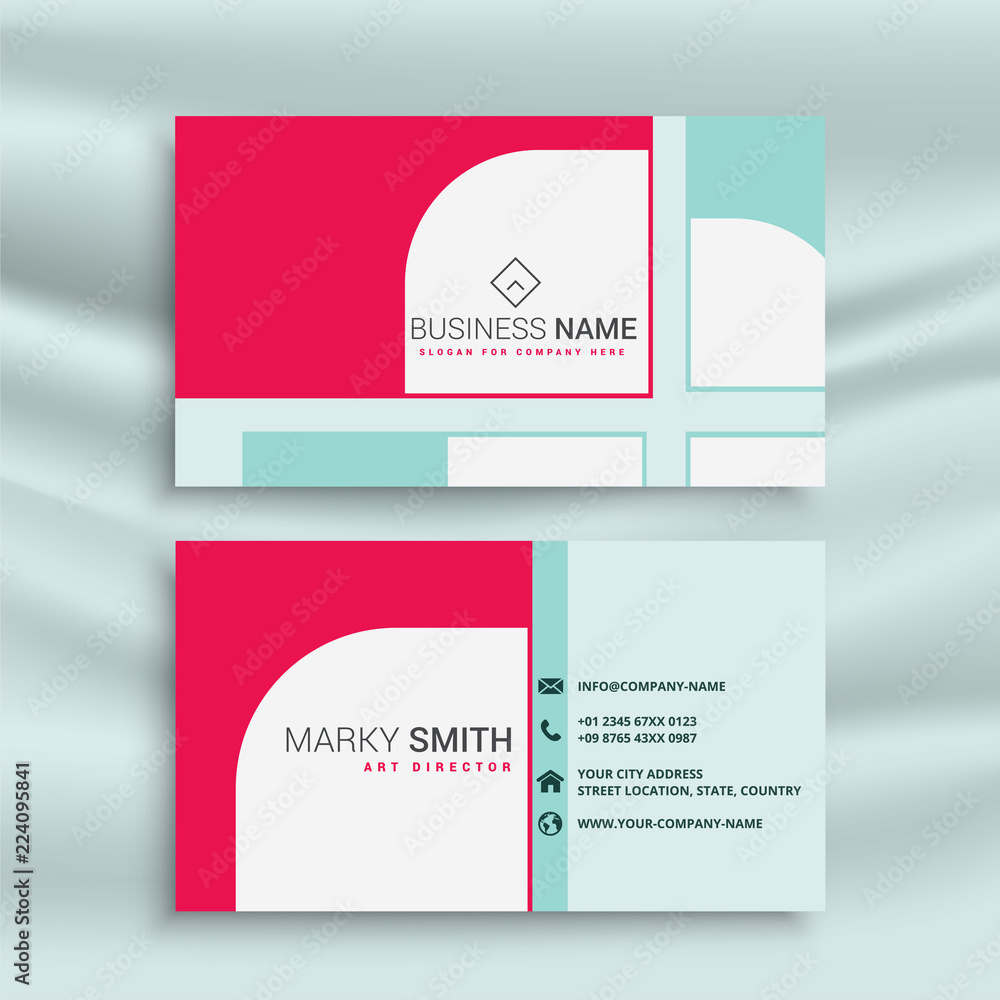 Fototapeta premium creative business card design template