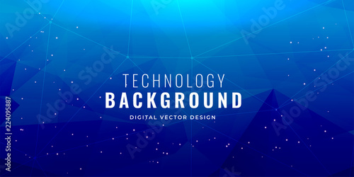 blue technology concept background design